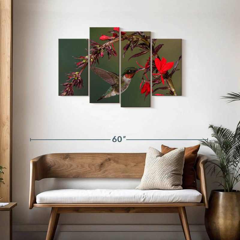 Brampt Fluttering Hummingbird, 27" H x 43" W