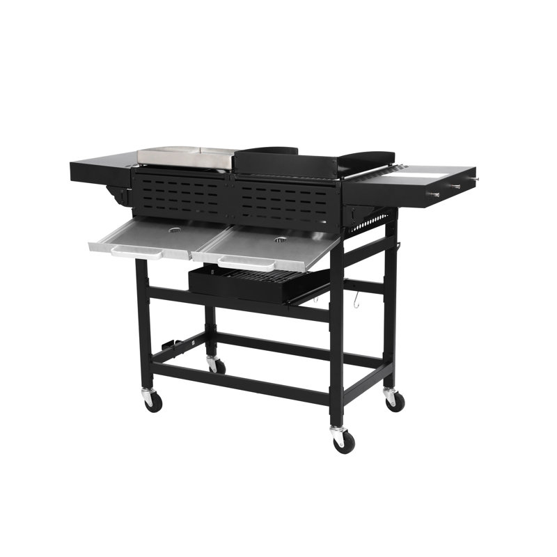 Gas Grill, 2 Burners, Cast Iron Grids, High Temperature Enameled Stove Body, Stainless Steel Components, 38240 , Grilling, , Grill Size Burner And Powder Coating Off, Head, 38200 Grilling Space, Space