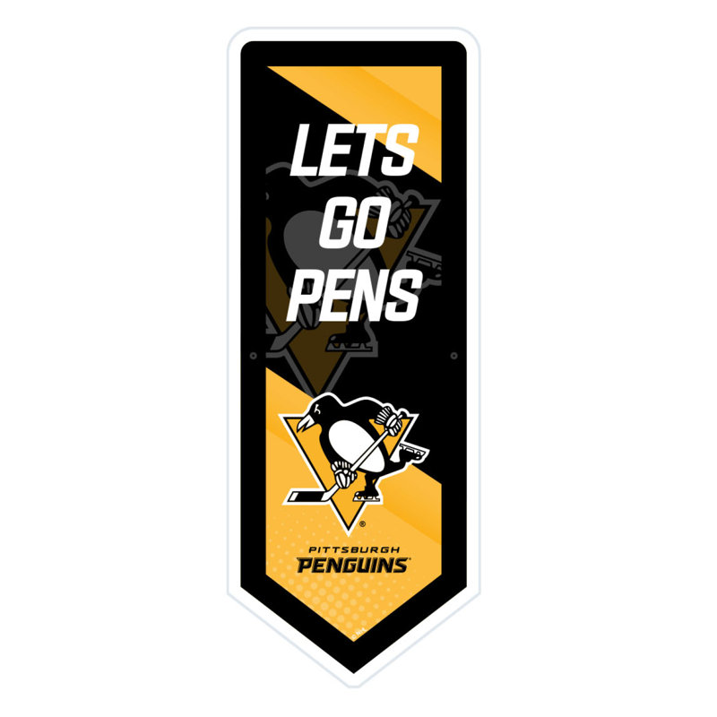 Enseigne murale NHL Team Pennant, Penguins de Pittsburgh