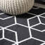 Tapis noir / blanc Mashawna-1514162536