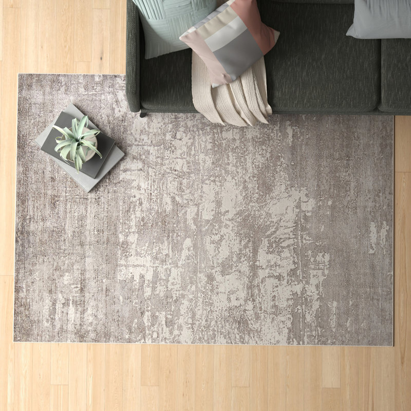 Tapis fait à la main Billy-James, Rectangle 8 pi 6 po x 11 pi 6 po, Beige