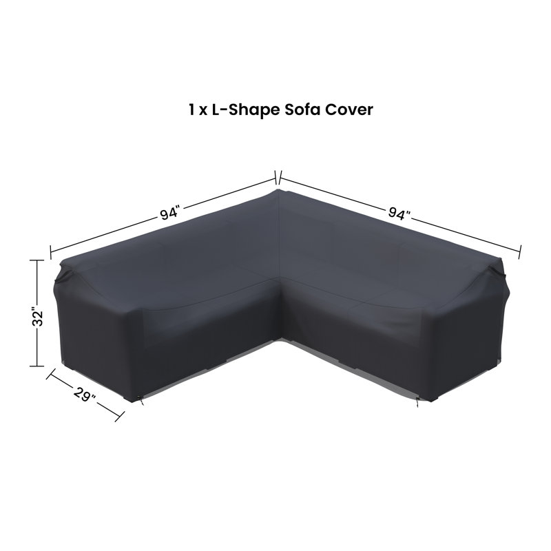 Ana Fully Assembled Patio Sectional Sofa Cover