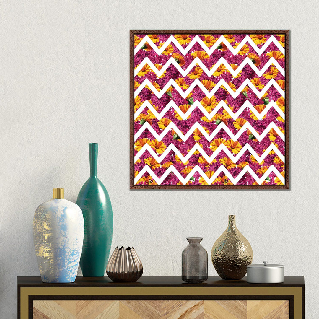 Chevron Summer von Tobias Fonseca - Galerie-umwickelte Leinwand Giclée auf Leinwand