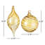 Striped Glass Finial Ornament