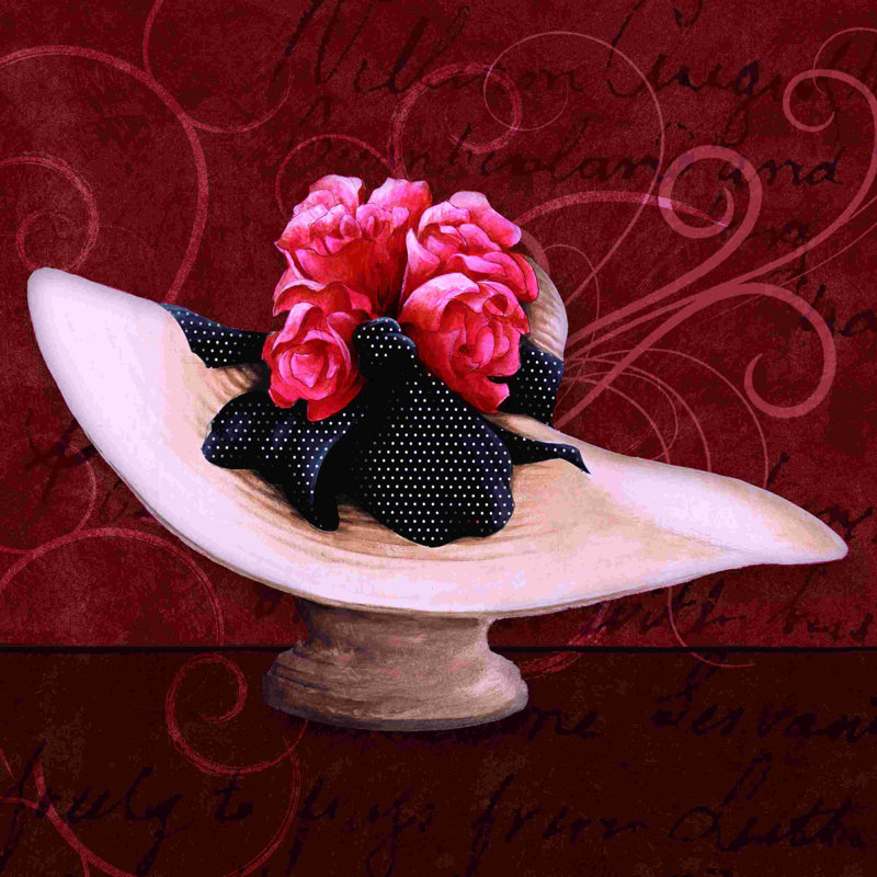 " Rose Hat ", 12" H x 12" W  