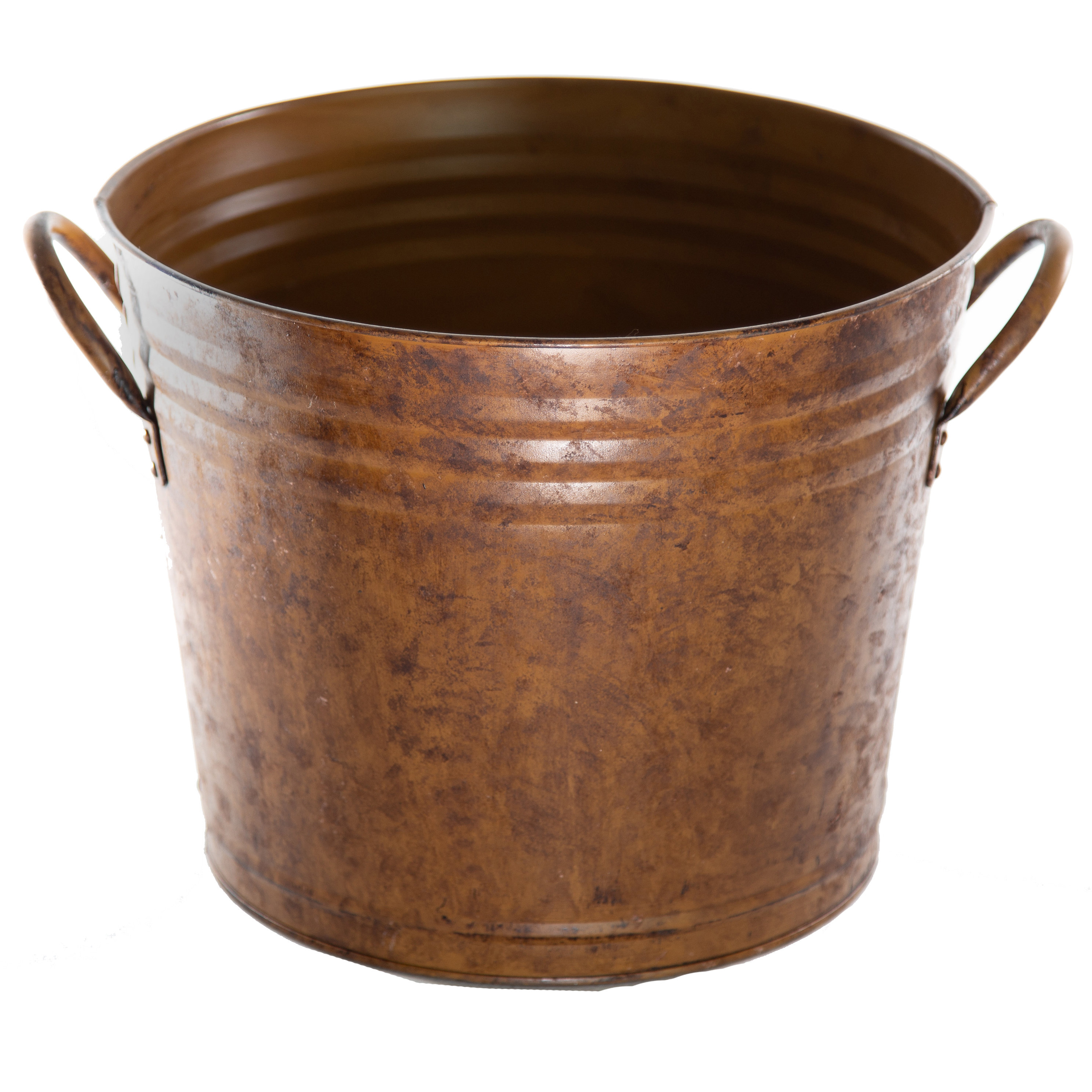Williston Forge Pagedale Metal Pot Planter & Reviews | Wayfair