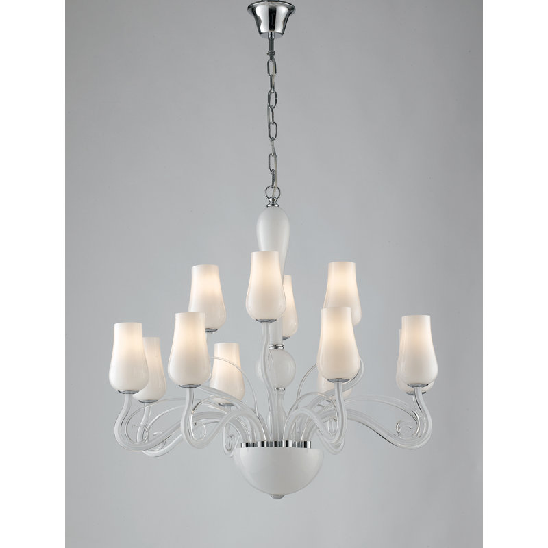 Pedro 12 - Light Shaded Chandelier