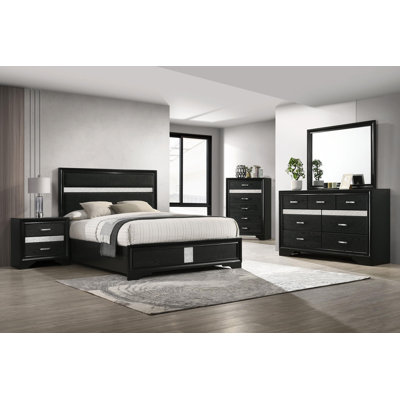Maddielynn 5-piece Twin Bedroom Set Black
