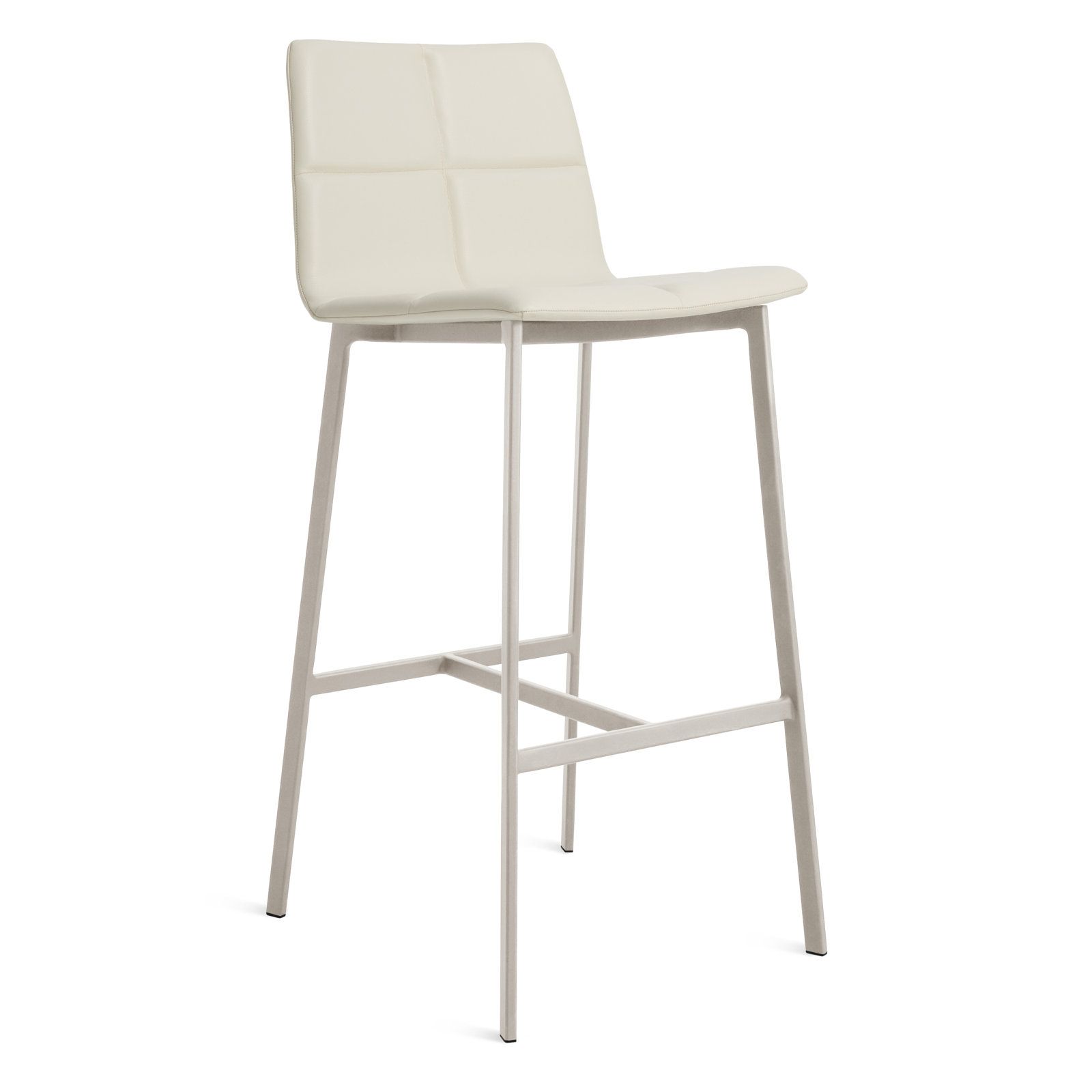Between Us Stool, Putty, Bar Stool (31" Seat Height), Digit White