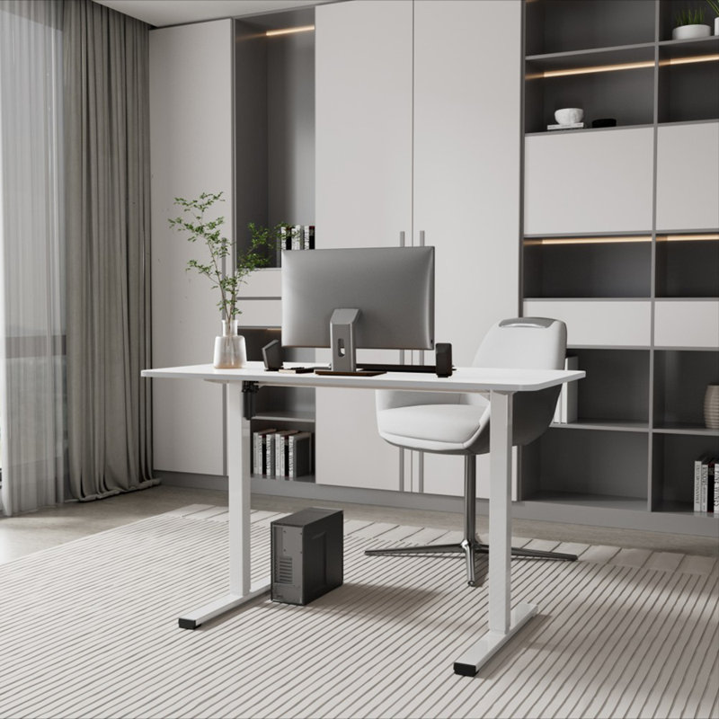 Electric Standing Desk, White