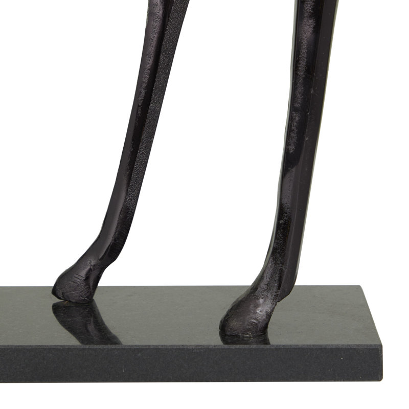 Sculpture de cheval Cole and Gray, H 18,45 po x l 19,15 po x P 5,15 po, Noir