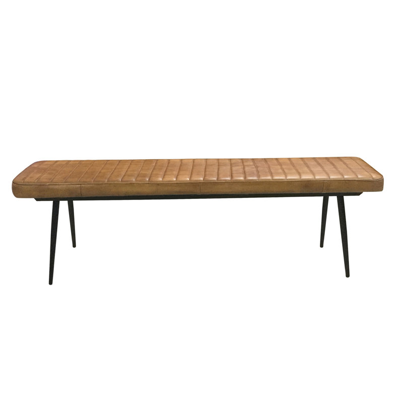 Faux Leather Upholstered Bench