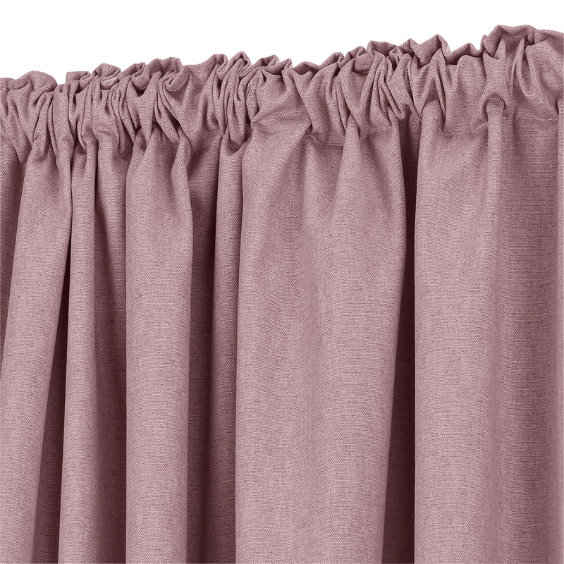 Blackout Curtain Pair, Blush, Width 117 x Drop 183 cm