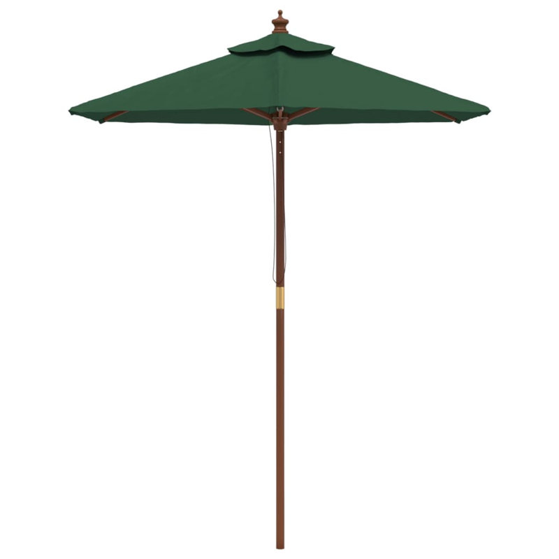 Aslyn Market Parasol, 231cm H x 196cm W x 196cm D, Green