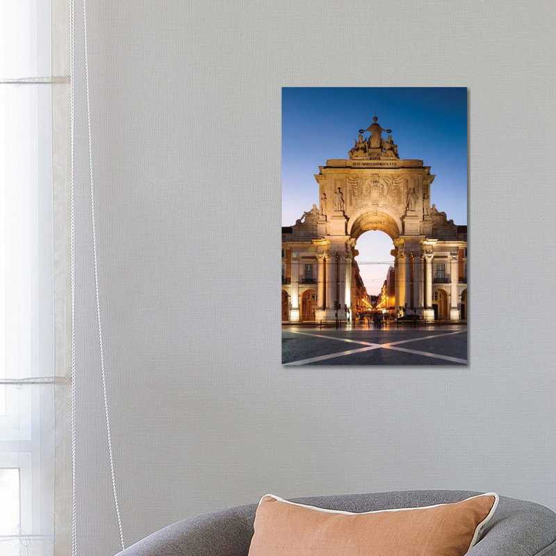Arco De Rua Augusta, Lisbon by Matteo Colombo - Wrapped Canvas Print, 66.04 cm H x 45.72 cm W x 1.91 cm D