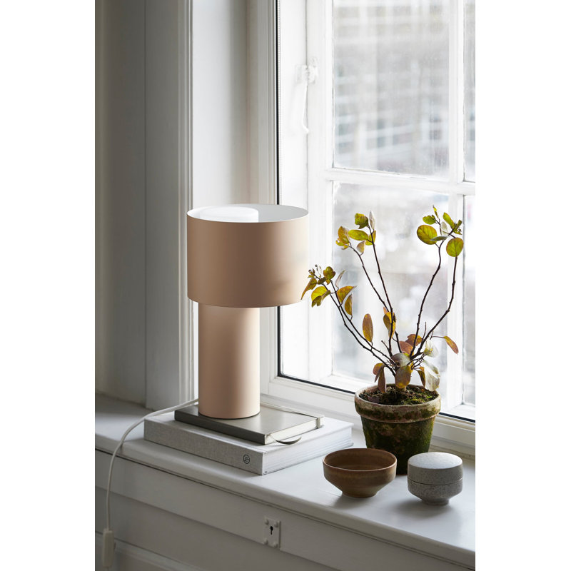 Tangent Table Lamp, Desert Sand, White