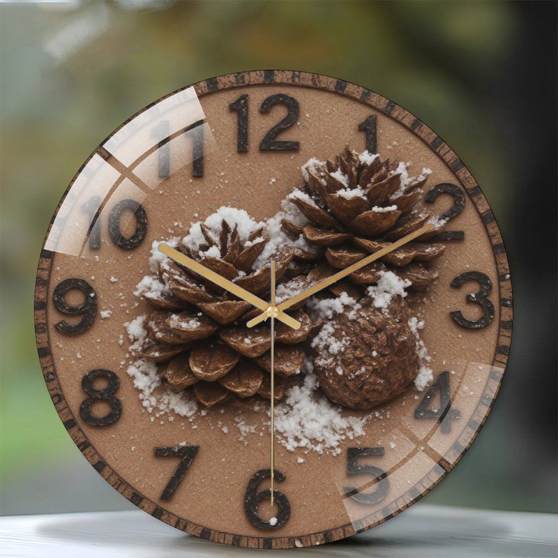 Horloge murale horloge murale en verre 12 po