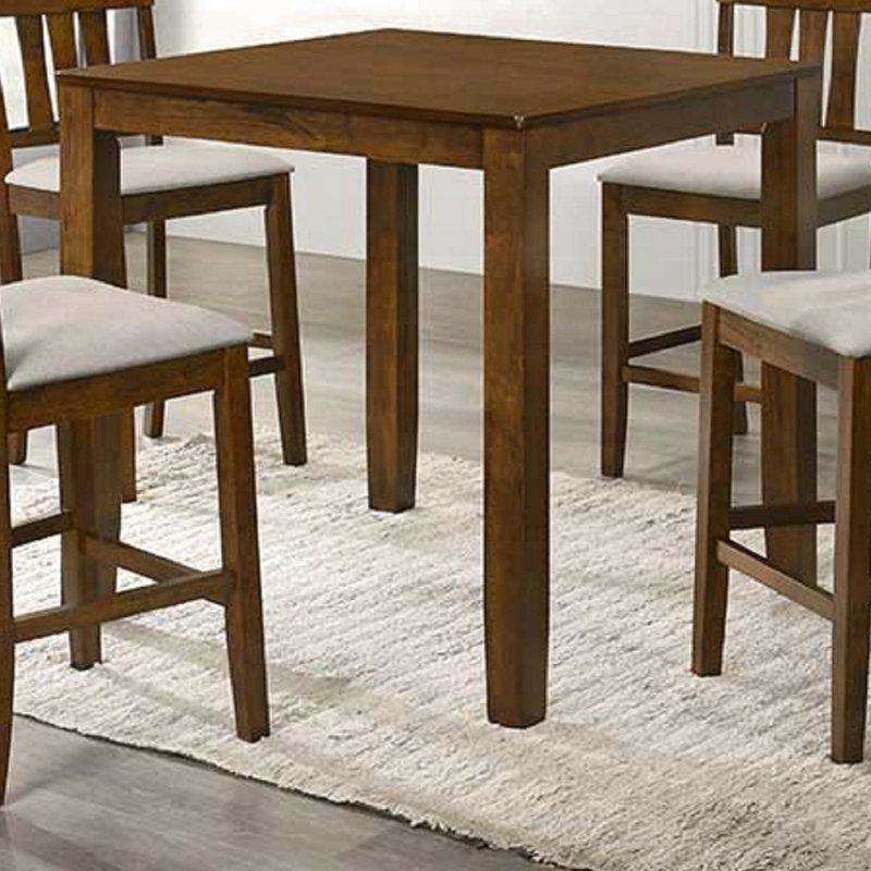 Table de salle à manger à hauteur de comptoir avec finition cerise, Cerisier