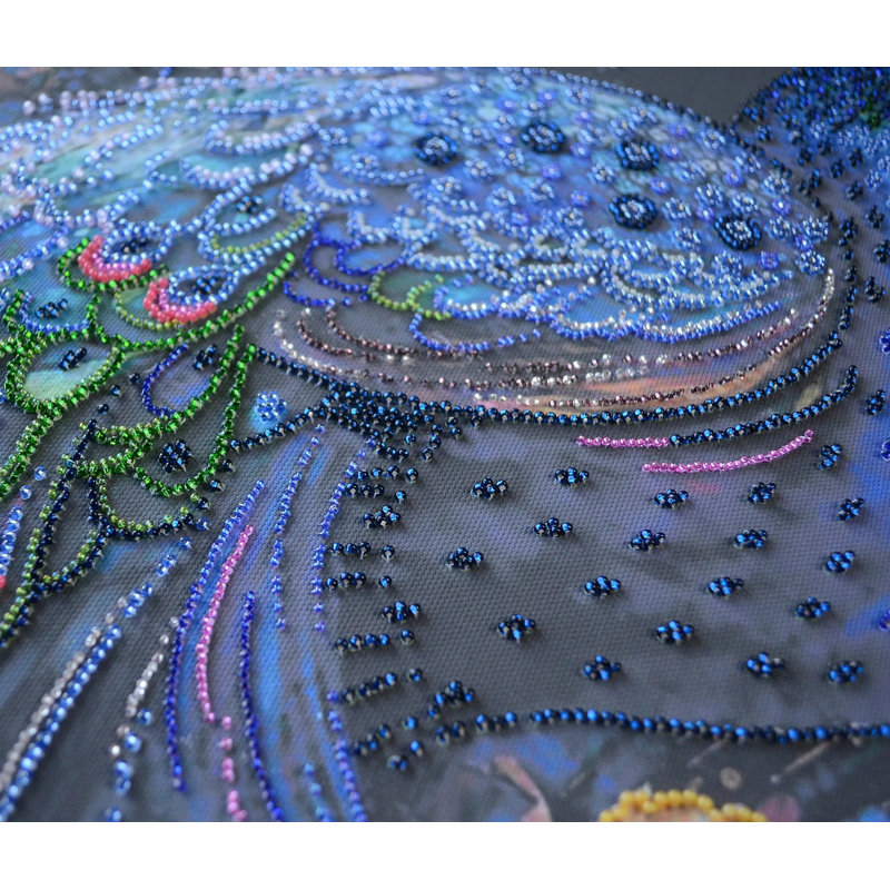 Ensemble de broderie perle Abris Art - oiseau magique