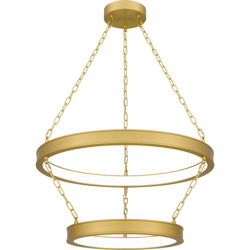 Amaryl Integrated LED Antique Brass Pendant Light