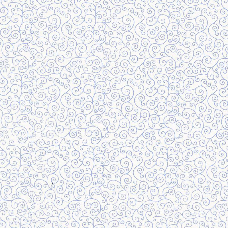Papier peint Sangar Scroll, Bleu faïence