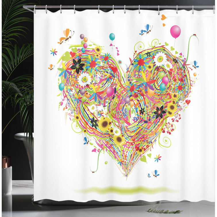 Bless international Mixed Shower Curtain with Hooks Included & Reviews