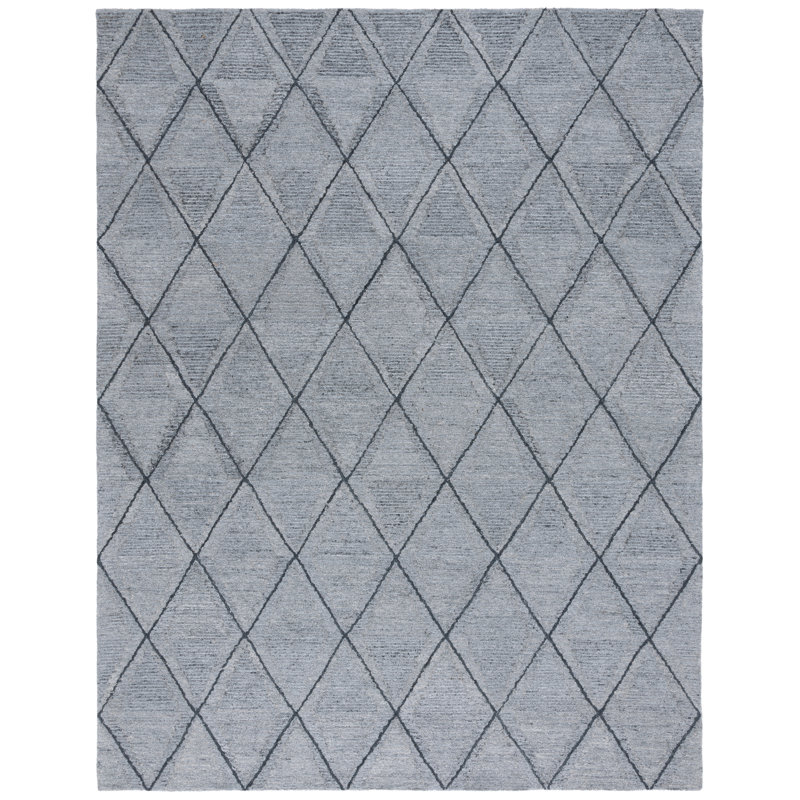 Egwin Hand Tufted Performance Geometric Rug, Rectangle 8' x 10'