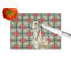 Planche à découper en verre Brindle Whippet Christmas PoinsettIas