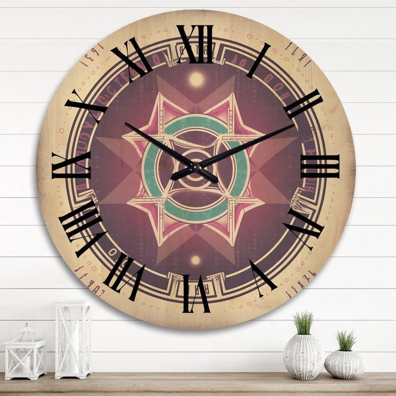 Horloge murale moderne en bois Heal, Très grand