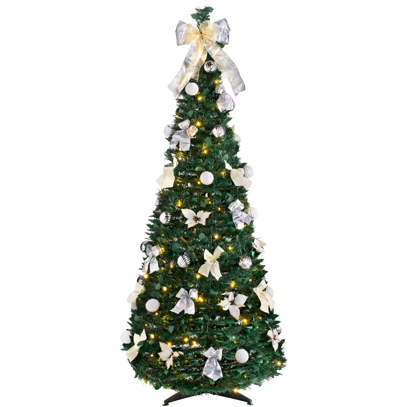 182.88cm H Lighted Artificial Christmas Tree