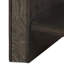 Alma 1 - Drawer Solid Wood Nightstand in Dark Brown/Brass/Black
