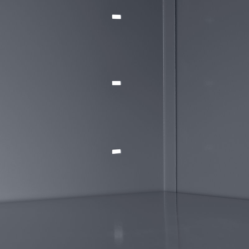 Bibliothèque standard Elite Steel, Anthracite, H 72 po x l 36 po x P 18 po