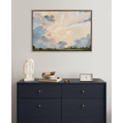 «Clouds» par Mary Sparrow, reproduction d'art sur toile encadrée