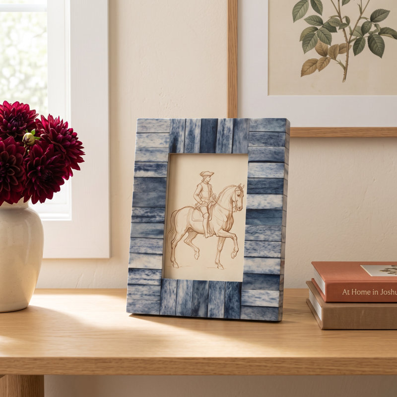 Blue Single Picture Frame
