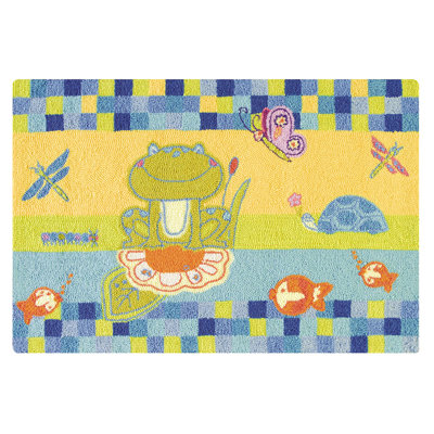 Dunanney Rectangle Machine Woven Wool Rug