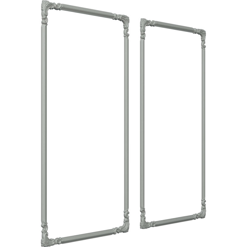 Ensemble de moulures Ashford (panneau simple), L 24 po x H 48 po, Double