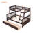 Twin-Over-Full Bunk Bed With Ladders And Two Storage Drawers(Espresso)-2080933776