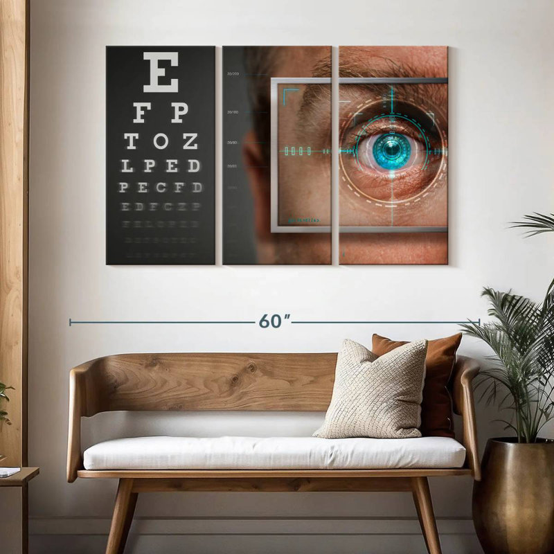 Alcaraz Blue Vision, 32" H x 50" W