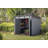 Keter Storage Shed Shelf Kit 40 Inch Easy Assembly Steel Reinforced Utility Kit with Heavy Duty Brackets and Rails, Black