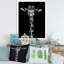 Portrait d'une girafe en noir et blanc - Photographie sur toile-60161904-60161905