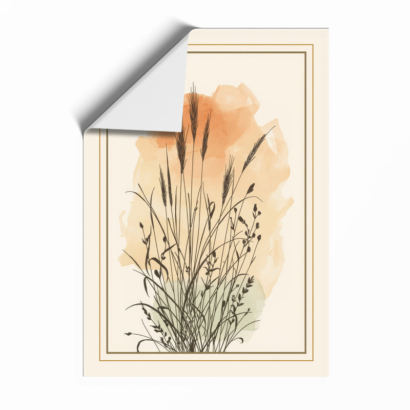 Ornamental Grass Study Botanical - Framed Print, A1 - 84.1 x 59.4 cm, Unframed
