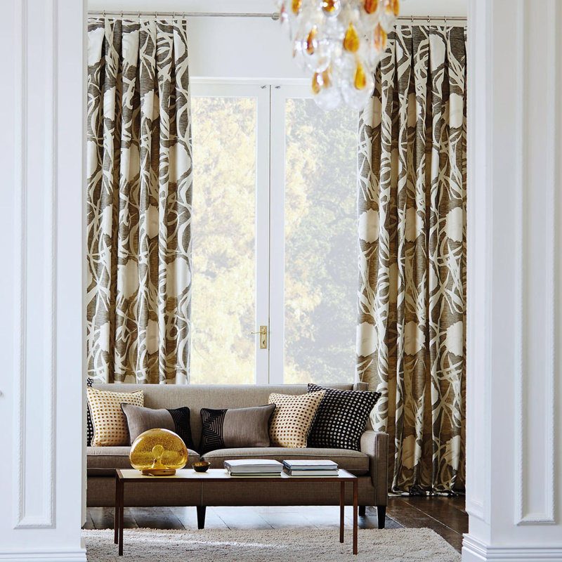 Soleil Fabric, Charcoal/Neutral/Chalk