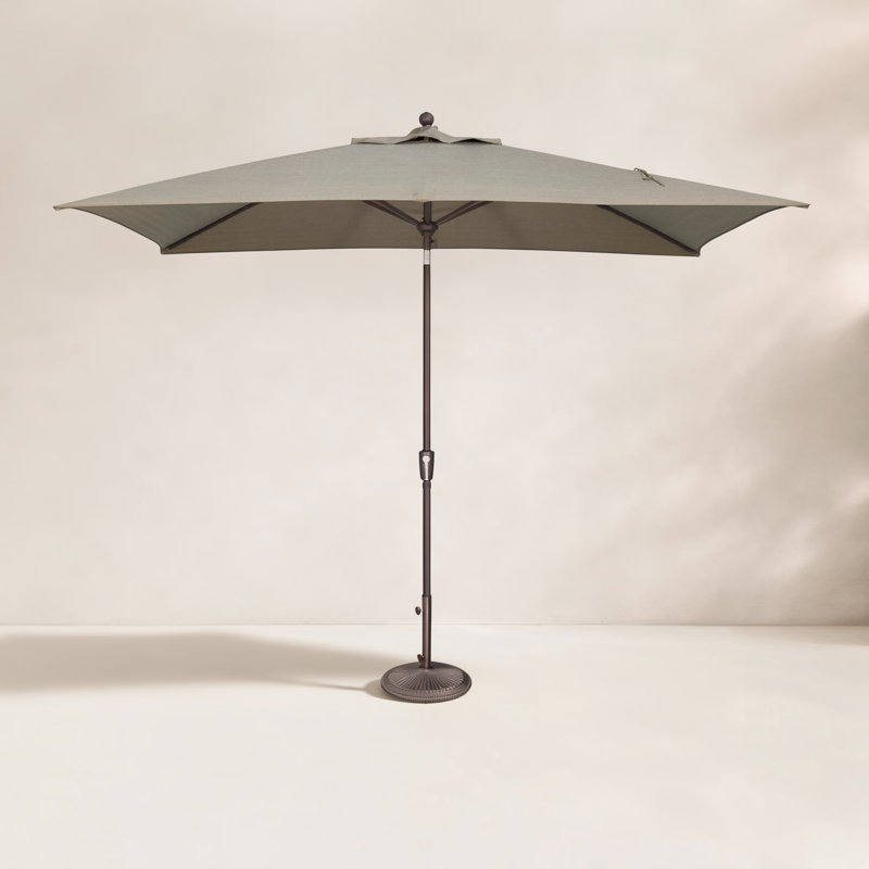 Launceston 78'' Outdoor Umbrella, Taupe Solefin, Bronze