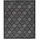 Adianey Red Barrel Studio Easy Care Trellis Charcoal/Black Indoor/Outdoor Area Rug