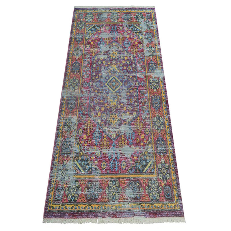 Beier Machine Made Polyester Area Rugs - Runner, Multicolor, Oriental Design, Low Pile Machine Made Area Rugs for Living Room, Bed Room