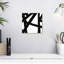 Encre noire stries IV sur toile-1097553703