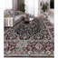 Tapis noir et rouge de haute qualité noué à la main