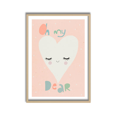 Pop Art & Retro Oh My Dear by Treechild Framed Art