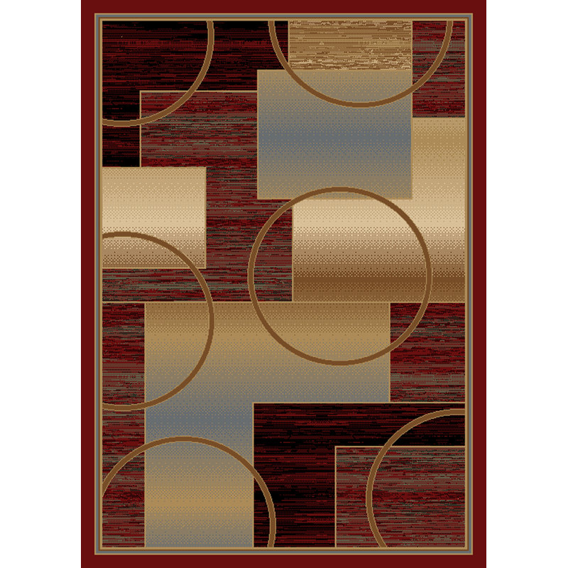 City Abstract Indoor Rug, Rectangle 8' x 10'