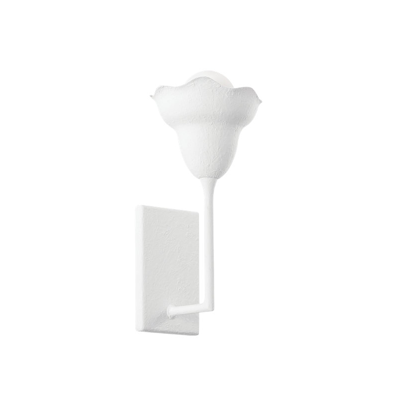 ALORA Wall Sconce, White Plaster